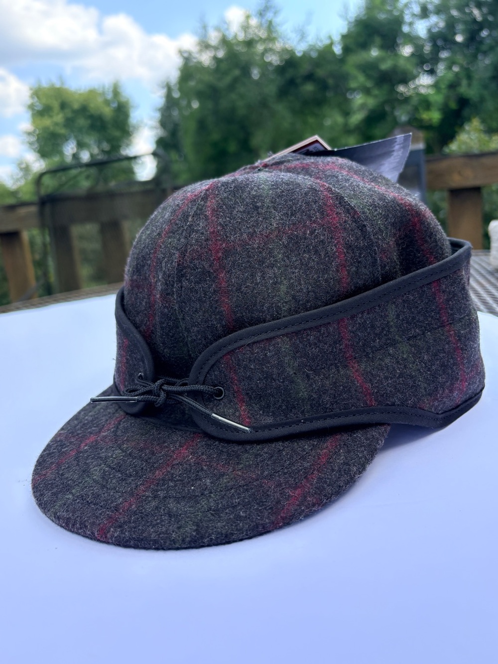 Stormy Kromer Original Fitted Cap Adirondack Plaid size 7 1/2 NWT